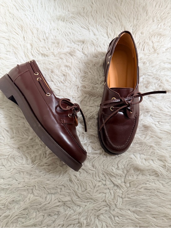Sezane Shoes - Sezane Caroline Loafers - Glossy Chocolate